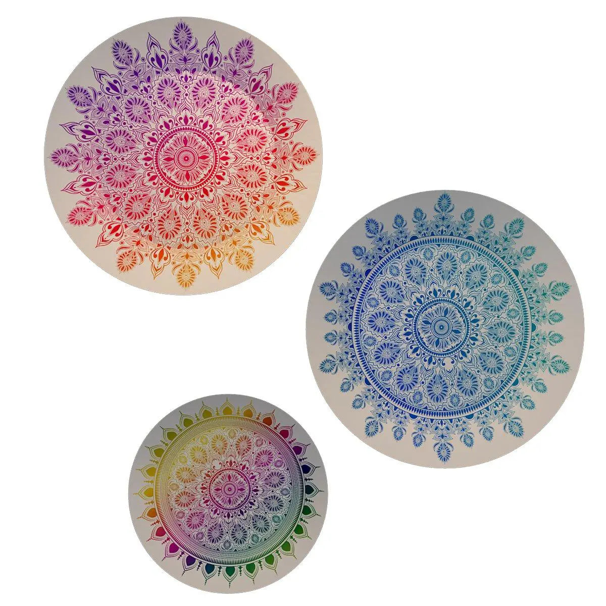 Decorative Wall Plates with Beautiful Multi Color Mandala Art Wall Hanging Plate