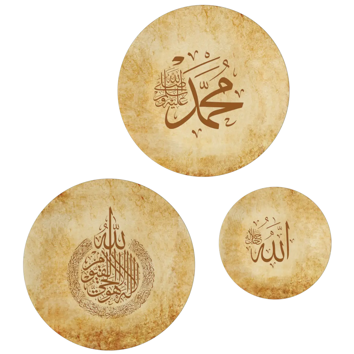 Decorative Wall Plates In Traditional Islamic Design Set Of 3