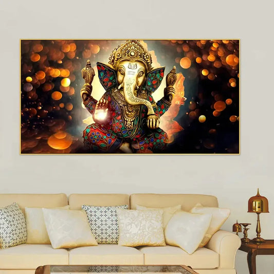 Shri Ganesh Canvas Painting for Living Room